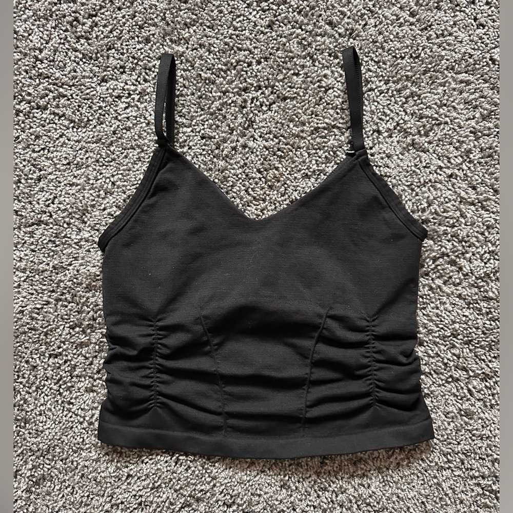 FREE PEOPLE, Good Karma Ruched Crop Tank, xs/s